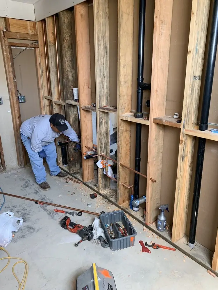 Commercial rough-in plumbing for Water Heater Replacement in Pinebrook Estates